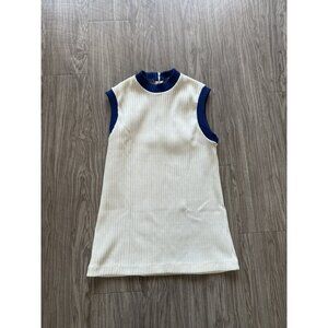 Vintage Catalina M Top Knit Embroider Sports Wear Sweater Golf Back Zip Size 10